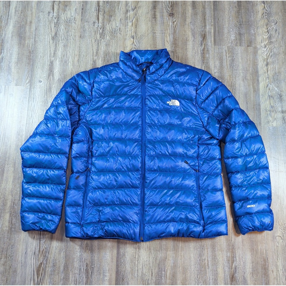 North Face Sierra Peak 800 Filled Down Water Wind Resistance Blue Womens Size XL